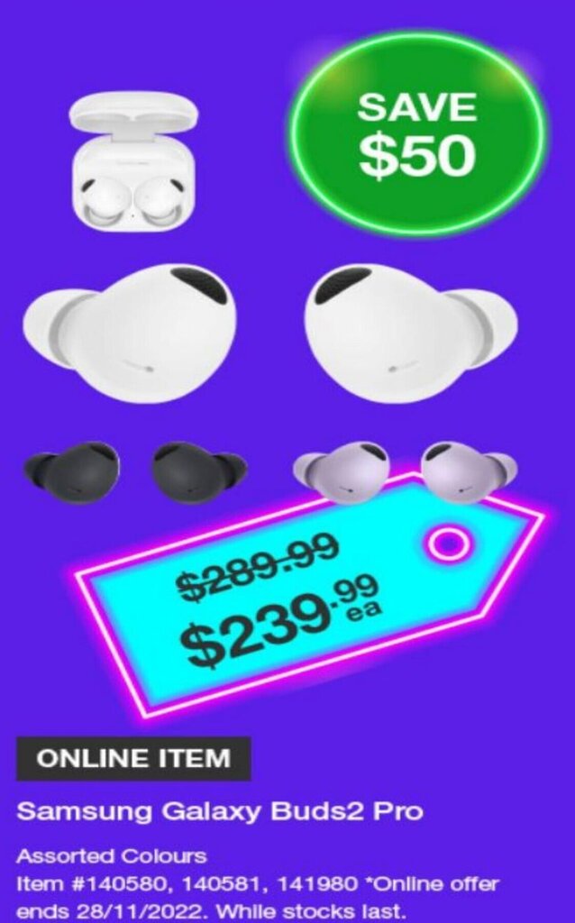 Samsung Galaxy Buds2 Pro offer at Costco