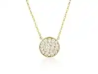 Bevilles Jewellery Georgini Mosaic Disc Gold Necklace offer