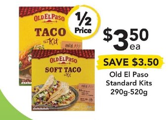 Drakes Old El Paso Standard Kits 290g-520g offer