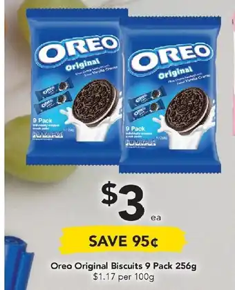 Drakes Oreo Original Biscuit 9 Pack 256g offer