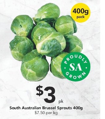 Drakes South Australian Brussel Sprouts 400g offer