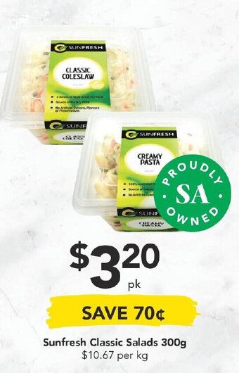 Sunfresh Classic Salads 300g