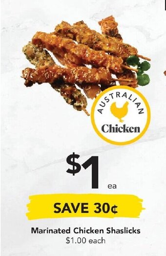 Marinated Chicken Shaslicks