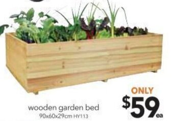 Cheap as Chips Wooden Garden Bed 90x60x29cm offer