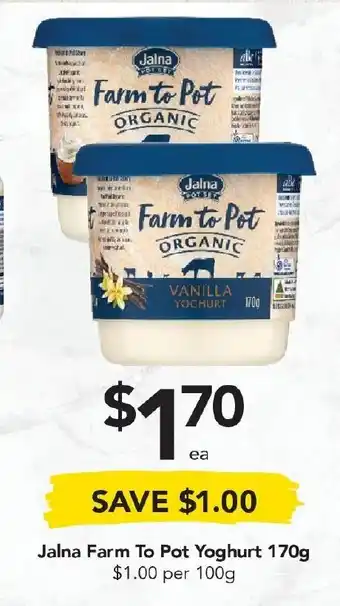 Drakes Jalna Farm To Pot Yoghurt 170g offer