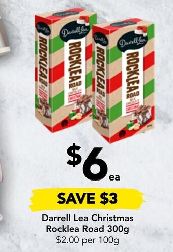 Drakes Darrell Lea Christmas Rocklea Road 300g offer