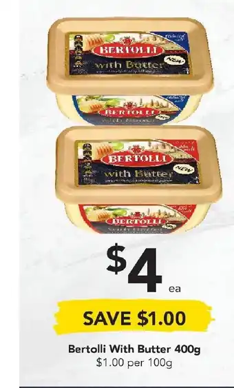 Drakes Bertolli With Butter 400g offer
