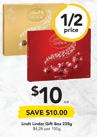 Drakes Lindt Lindor Gift Box 235g offer
