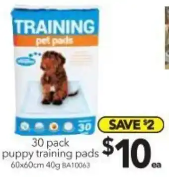 Cheap as Chips 30 Pack Puppy Training Pads offer