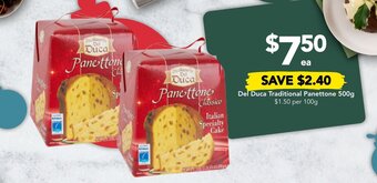 Drakes Del Duca Traditional Panettone 500g offer