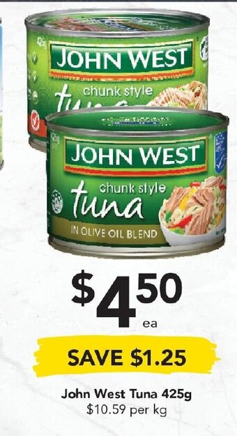 Drakes John West Tuna 425g offer