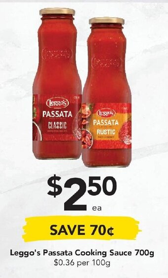 Drakes Leggo's Passata Cooking Sauce 700g offer
