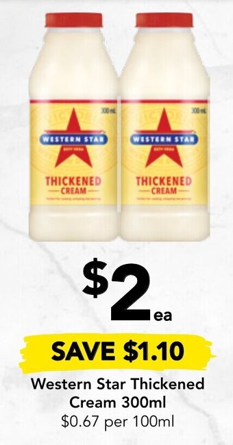 Drakes Western Star Thickened Cream 300ml offer