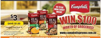 Drakes Campbell's Real Stock 1lt offer