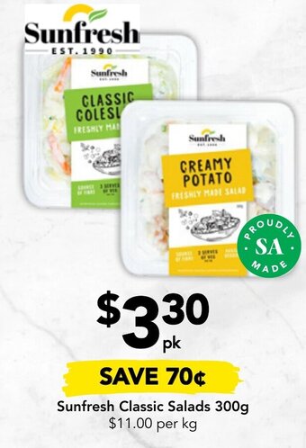 Drakes Sunfresh Classic Salads 300g offer