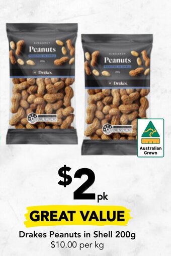 Drakes Peanuts In Shell 200g