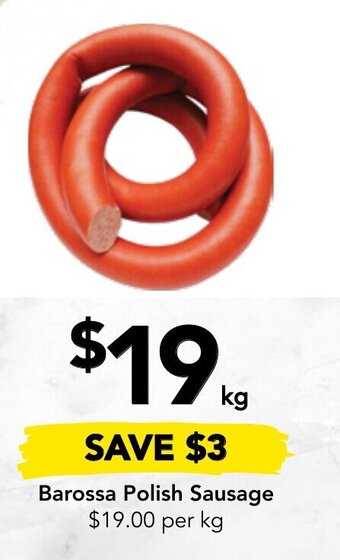 Drakes Barossa Polish Sausage offer
