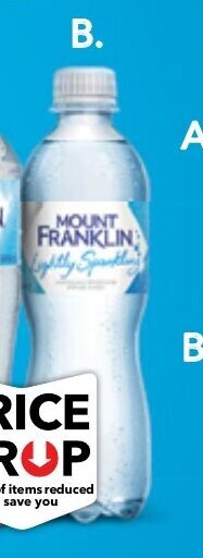 Drakes Mount Franklin Lightly Sparkling Water 450ml offer