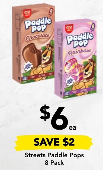 Drakes Streets Paddle Pops 8 Pack offer