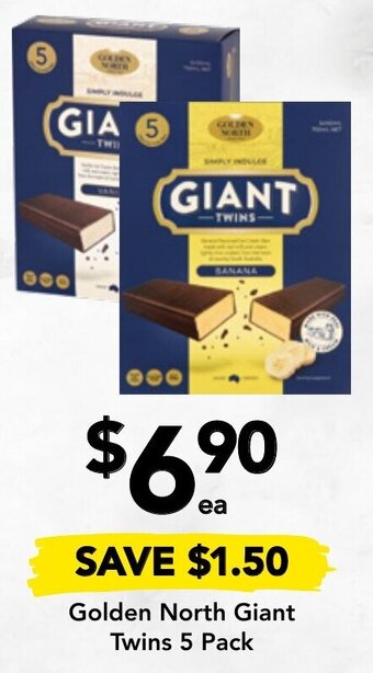 Drakes Golden North Giant Twins 5 Pack offer