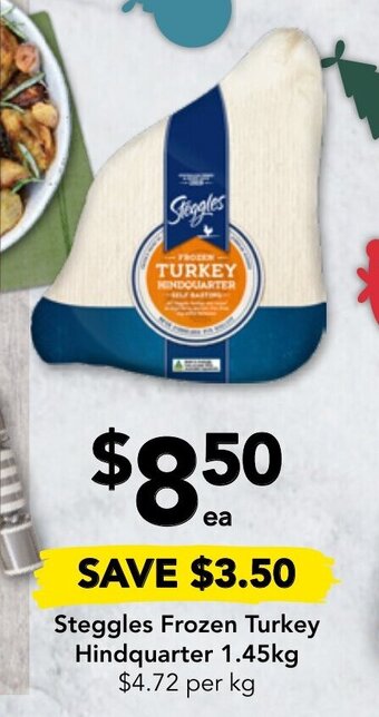Drakes Steggles Frozen Turkey Hindquarter 1.45kg offer