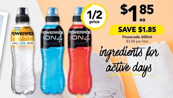 Drakes Powerade 600ml offer