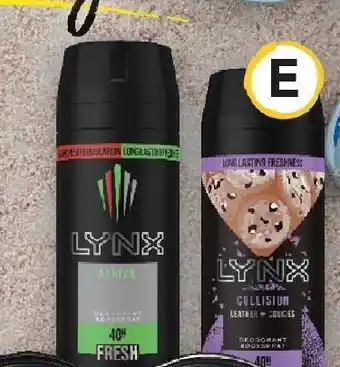Drakes Lynx Antiperspirant or Deodorant Body Spray Aerosol 165ml offer