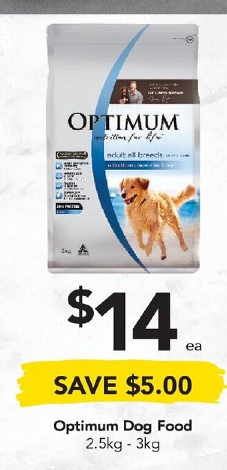 Drakes Optimum Dog Food 2.5kg - 3kg offer