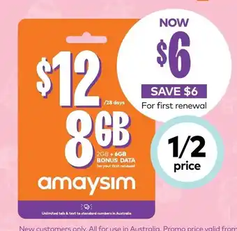 Amaysim 8gb