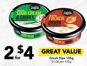Drakes Zoosh Dips 185g offer