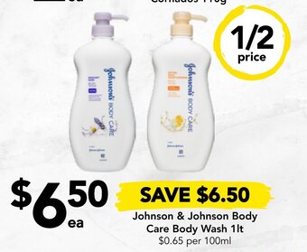 Drakes Johnson & Johnson Body Care Body Wash 1lt offer