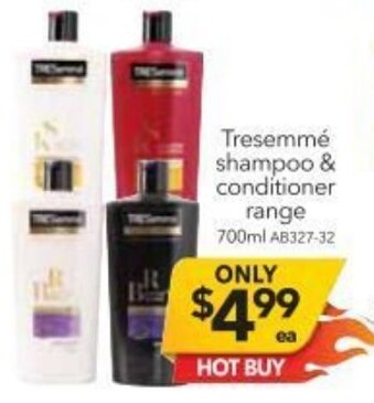 Tresemmé Shampoo & Conditioner Range 700ml