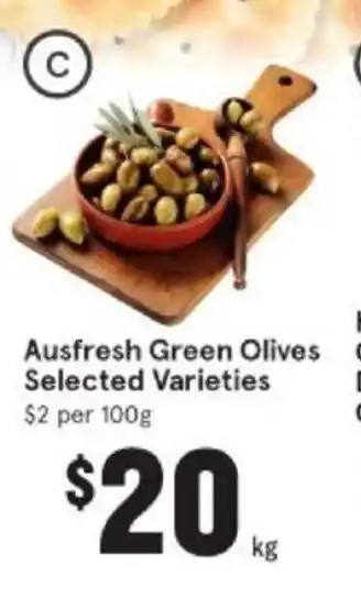 IGA Ausfresh Green Olives offer