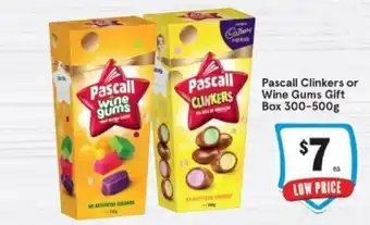Pascall Clinkers or Wine Gums Gift Box 300-500g
