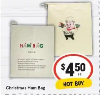 IGA Christmas Ham Bag offer