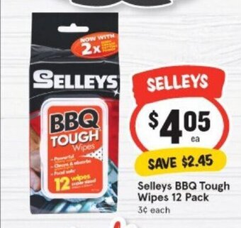 IGA Selleys BBQ Tough Wipes 12 Pack offer