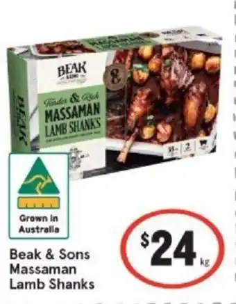 IGA Beak & Sons Massaman Lamb Shanks offer