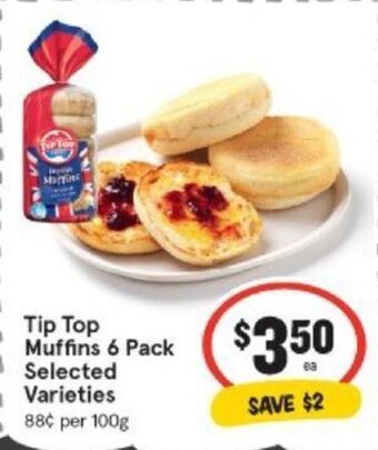 IGA Tip Top Muffins 6 Pack offer