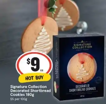 IGA Signature Collection Decorated Shortbread Cookies 180g offer