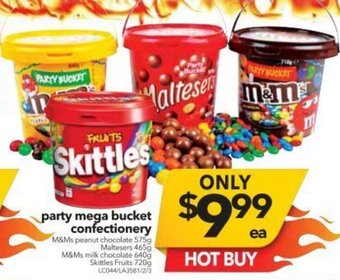 Cheap as Chips Party Mega Bucket Confectionery offer