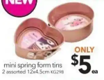 Cheap as Chips Mini Spring Form Tins offer