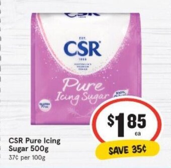 IGA CSR Pure Icing Sugar 500g offer