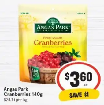 Angas Park Cranberries 140g