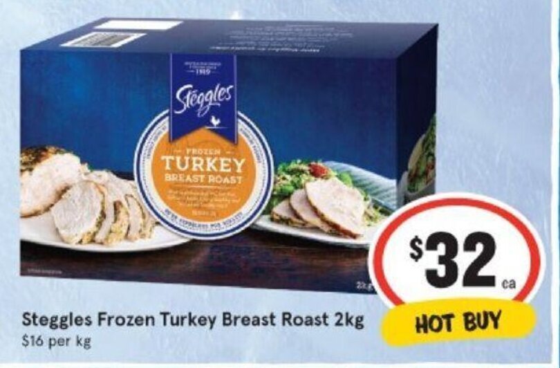 Steggles Frozen Turkey Breast Roast 2kg offer at IGA