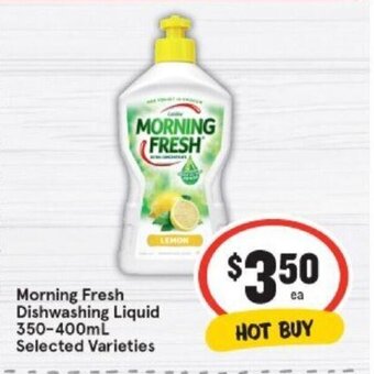 IGA Morning Fresh Dishwashing Liquid 350-400ml offer
