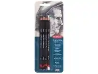 Officeworks Derwent Charcoal Pencils 4 Pack offer
