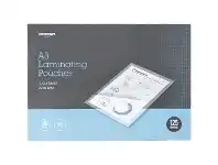 Officeworks J.Burrows A3 Laminating Pouches 125 Micron 100 Pack Clear offer