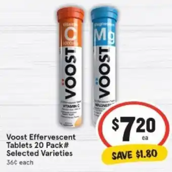 Voost Effervescent Tablets 20 Pack #