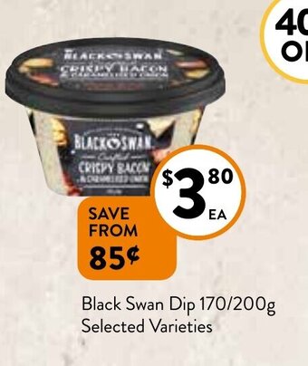 Foodworks Black Swan Dip 170/200g offer
