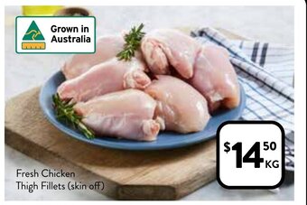 Foodworks Fresh Chicken Thigh Fillets (Skin Off ) offer